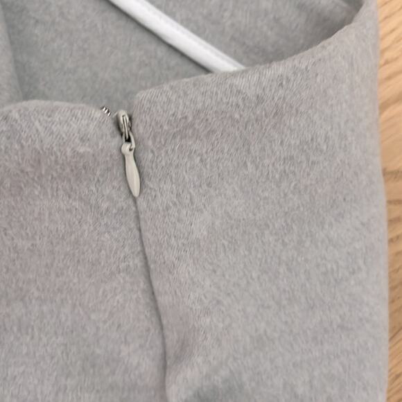 NWT FALL 2025! COMMENSE lt gray felt mini skirt white… - Picture 4 of 6